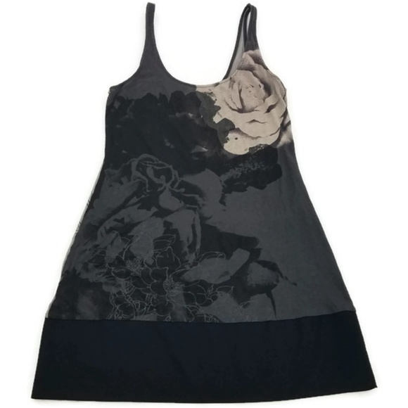 Express Tops - Express Floral Dream Weight Long Knit Tank Tshirt.